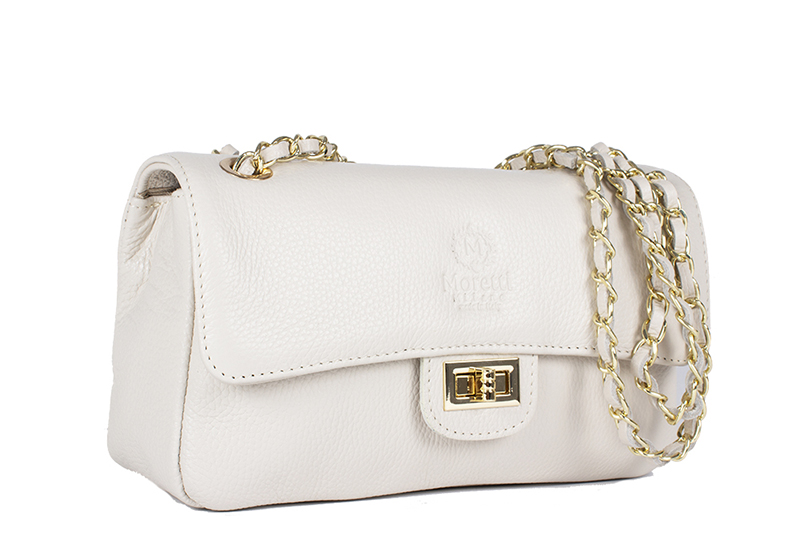 Cropani by Moretti Milano Made in Italy fashion luxury bag beige color14543